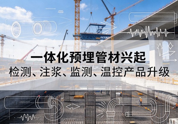 云龙一体化管材产品兴起，声测注浆一体管、多功能预埋管应用增多